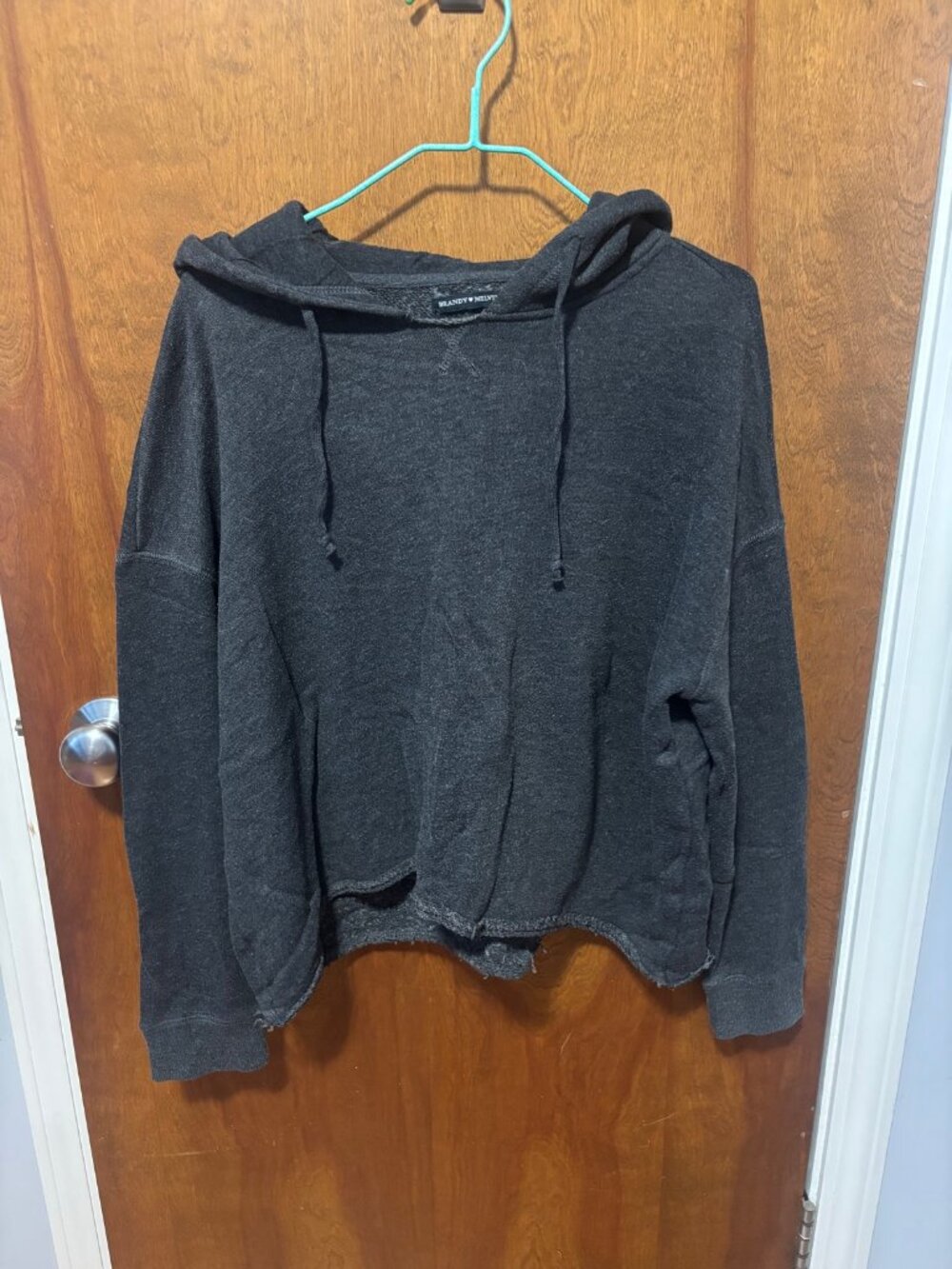 Brandy Melville Charcoal Oversized Hoodie One Size